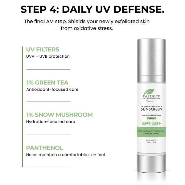 Earthlyf Snowmush Radiance Complete Kit | 4-Step Clinical Routine