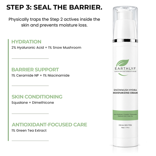 Earthlyf Snowmush Radiance Complete Kit | 4-Step Clinical Routine
